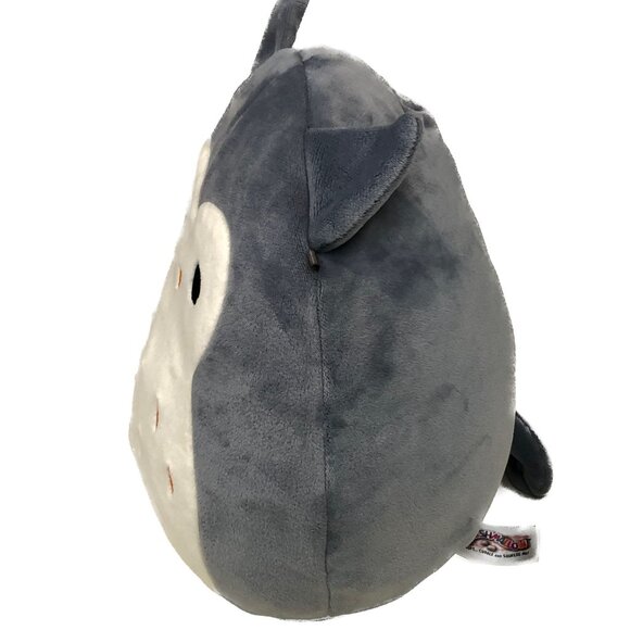 Squishmallows Kellytoy "Hoot" the Owl Gray Gold Beak Speckles 2017  8" RETIRED - Picture 2 of 9